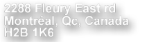 2288 Fleury Est, Mtl-Nord,Qc,Canada
